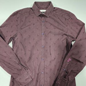 Versace Dark Purple Dress Shirt
